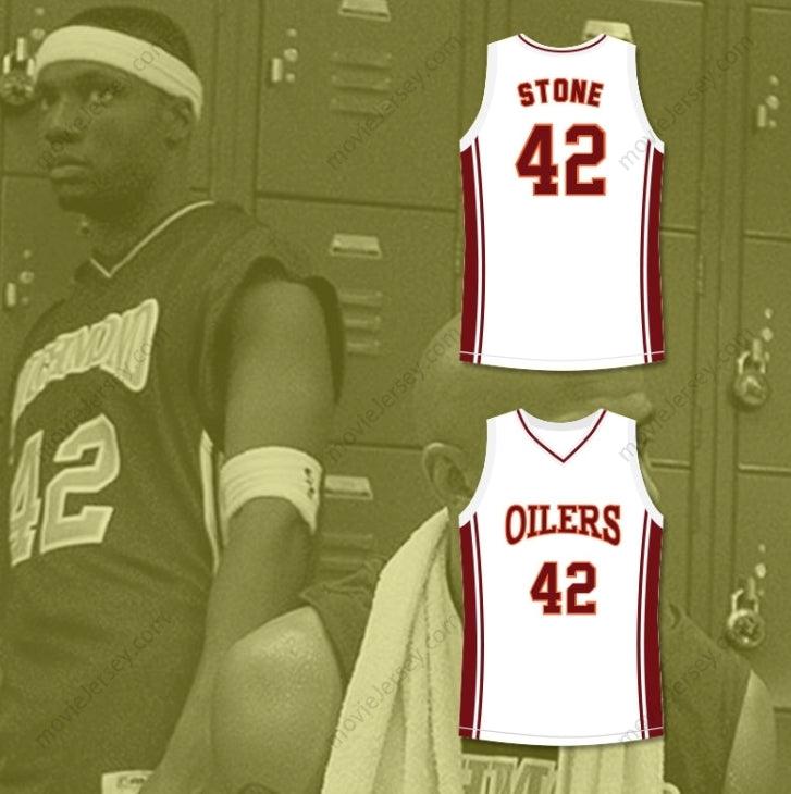 CUSTOM ANY Name Number ROB BROWN KENYON STONE 42 RICHMOND OILERS AWAY BASKETBALL JERSEY COACH CARTER Top Stitched S-6XL
