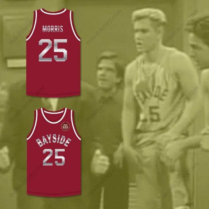 CUSTOM ANY Name Number SAVED BY THE BELL ZACK MORRIS 25 BAYSIDE TIGERS MAROON BASKETBALL JERSEY INCLUDES TIGER PATCH Top Stitched S-6XL