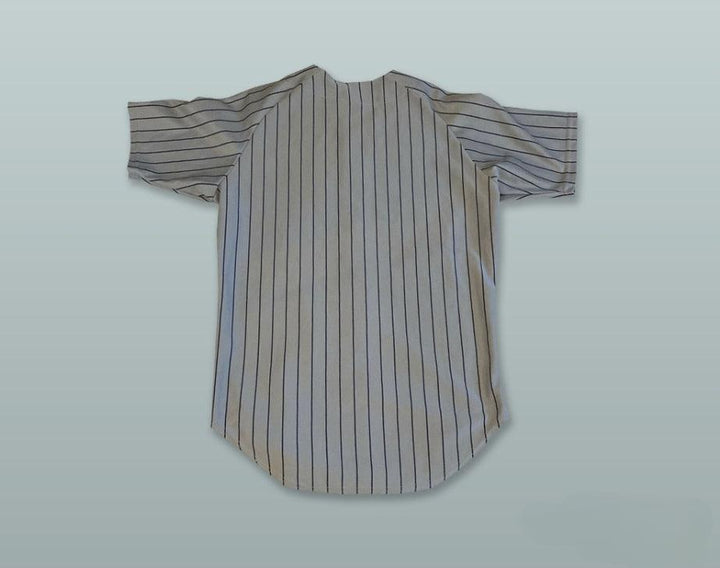 Custom Any Name Number  CYCLONES GRAY PINSTRIPED BASEBALL JERSEY Top Stitched S-6XL