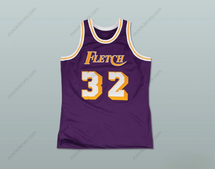 CUSTOM ANY Name Number FLETCH ALIAS SERIES BOBBY LEE SCHWARTZ 32 BASKETBALL JERSEY Top Stitched S-6XL
