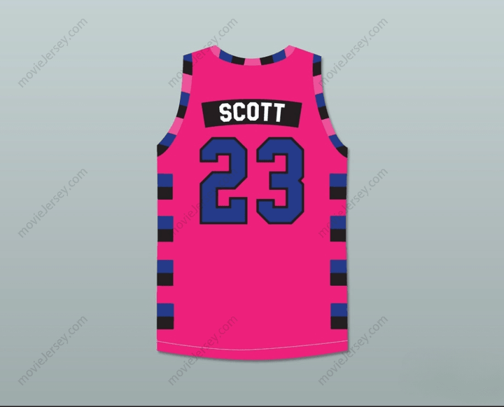 CUSTOM ANY Name Number NATHAN SCOTT 23 ONE TREE HILL RAVENS PINK BASKETBALL JERSEY ANY PLAYER Top Stitched S-6XL