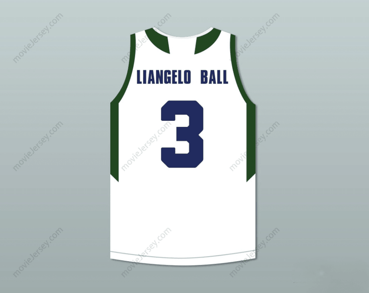 CUSTOM ANY Name Number LIANGELO BALL 3   HUSKIES WHITE BASKETBALL JERSEY 2 Top Stitched S-6XL