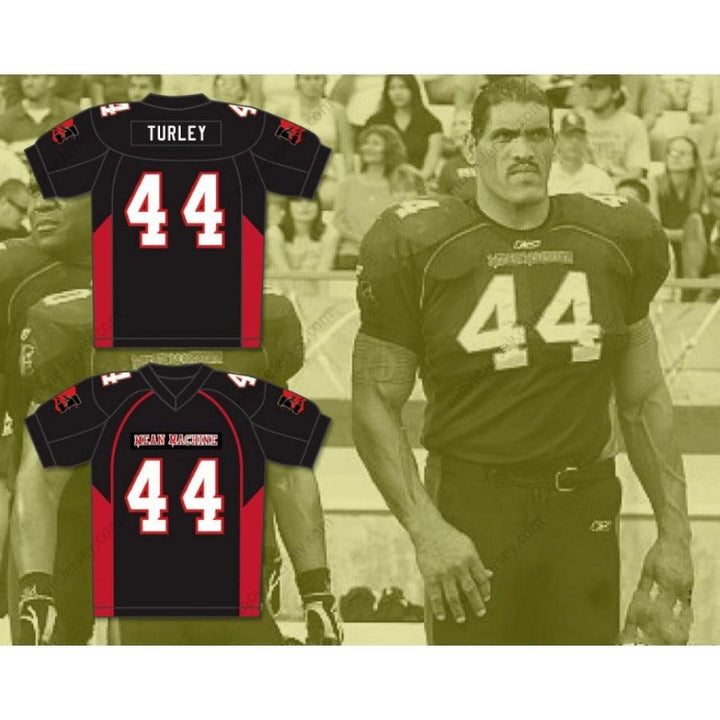 CUSTOM ANY Name Number THE GREAT KHALI 44 TURLEY MEAN MACHINE CONVICTS Football Jersey Top Stitched S-6XL