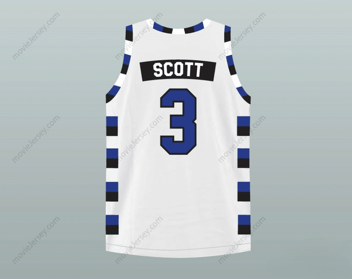CUSTOM ANY Name Number LUCAS SCOTT 3 ONE TREE HILL RAVENS BASKETBALL JERSEY Top Stitched S-6XL
