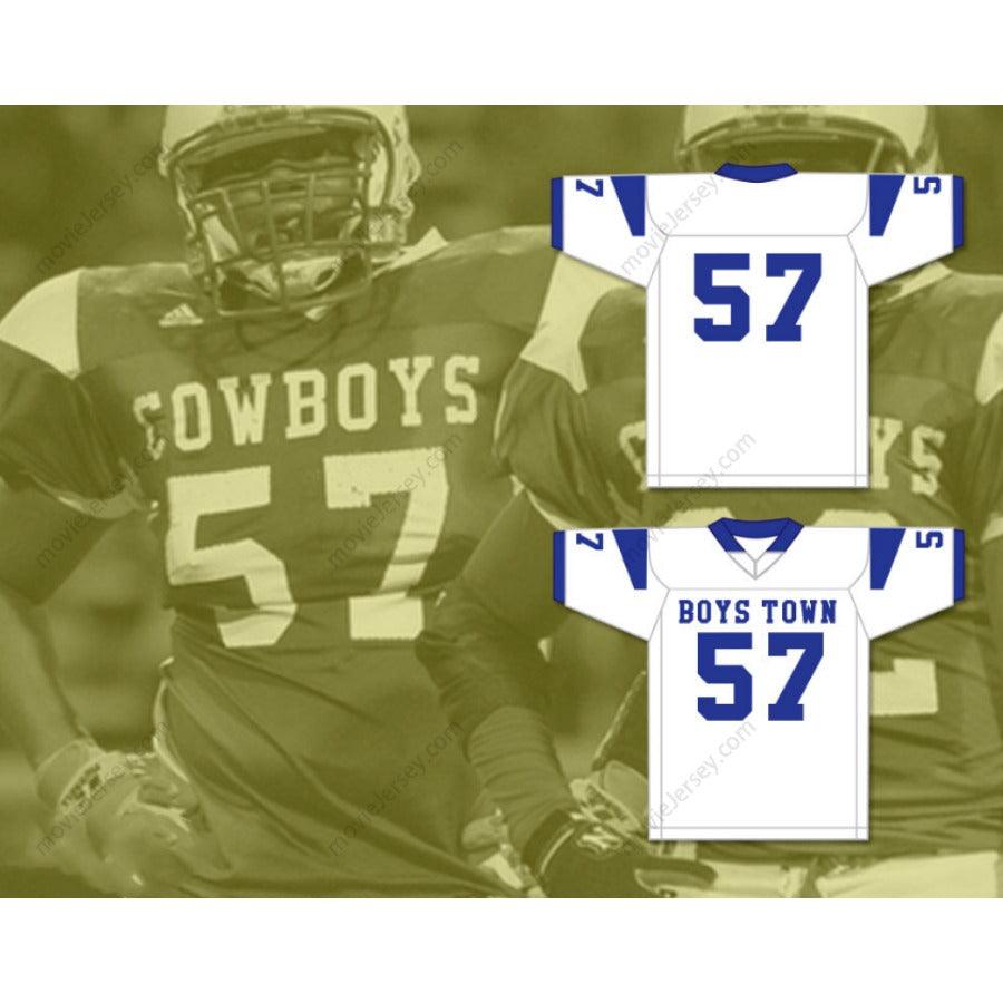 CUSTOM SHAQUIL BARRETT 57 BOYS TOWN HIGH SCHOOL FOOTBALL JERSEY Stitched S-6XL