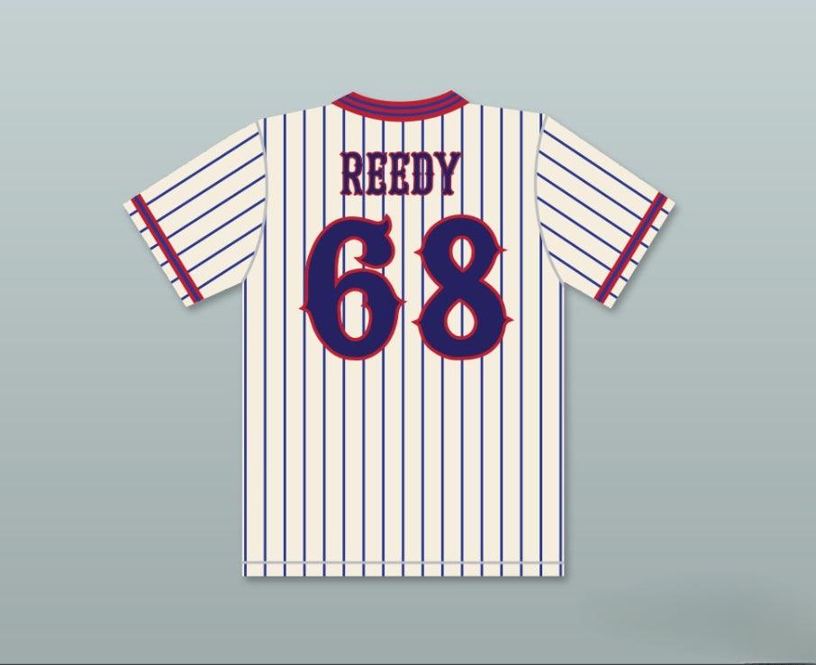 Custom Any Name Number CLARK REEDY 68 BENCHWARMERS PINSTRIPED BASEBALL JERSEY Top Stitched S-6XL