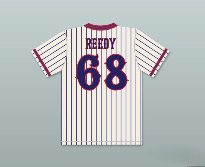 Custom Any Name Number CLARK REEDY 68 BENCHWARMERS PINSTRIPED BASEBALL JERSEY Top Stitched S-6XL