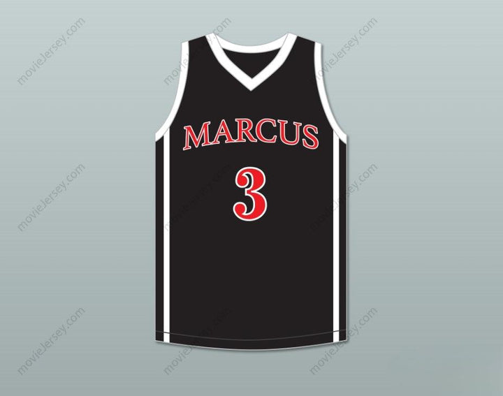 CUSTOM ANY Name Number MARCUS SMART 3 EDWARD S. MARCUS HIGH SCHOOL MARAUDERS BLACK BASKETBALL JERSEY 1 Top Stitched S-6XL