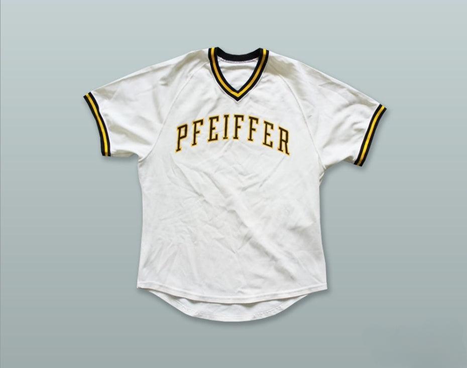 Custom Any Name Number PFEIFFER UNIVERSITY 2 WHITE BASEBALL JERSEY Top Stitched S-6XL