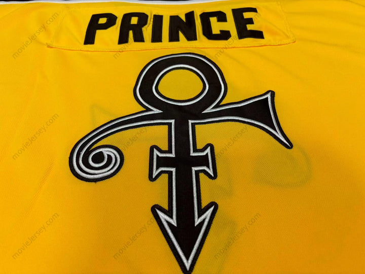 Custom Any Name Number PRINCE TRIBUTE YELLOW HOCKEY JERSEY Top Stitched S-6XL