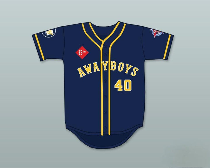 Custom Any Name Number COOLIO 40 AWAYBOYS BASEBALL JERSEY 6TH ANNUAL ROCK N' JOCK SOFTBALL CHALLENGE 1995 Top Stitched S-6XL