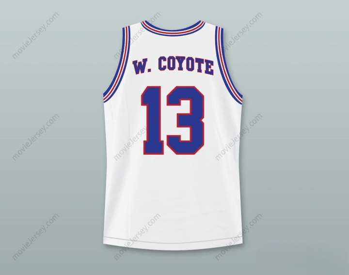CUSTOM ANY Name Number SPACE JAM TUNE SQUAD WILE E. COYOTE 13 BASKETBALL JERSEY STITCH SEWN Top Stitched S-6XL