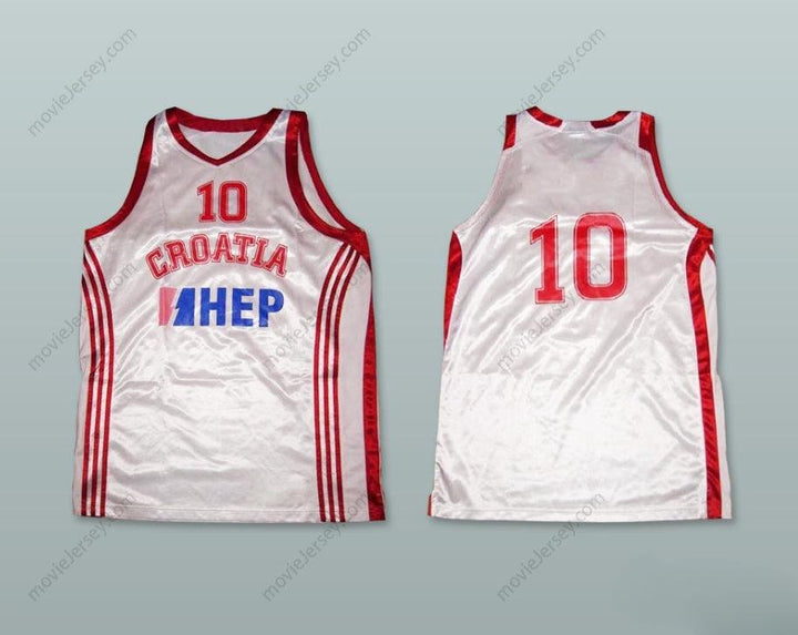 CUSTOM ANY Name Number CROATIA 10 NATIONAL TEAM BASKETBALL JERSEY Top Stitched S-6XL