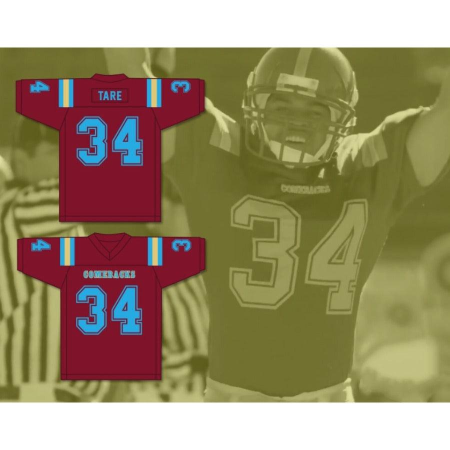 CUSTOM ANY Name Number ASEEL TARE 34 HEARTLAND STATE UNIVERSITY Football Jersey Top Stitched S-6XL