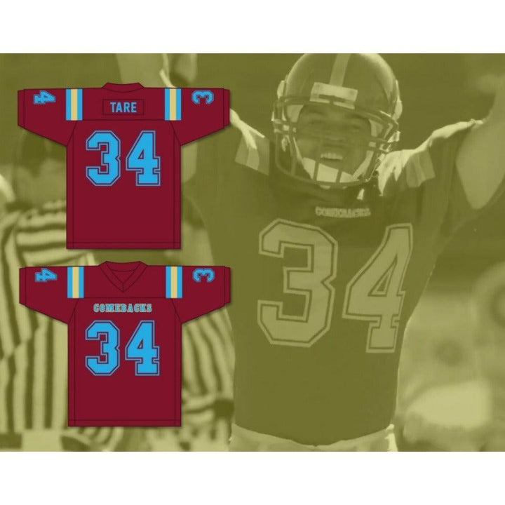 CUSTOM ANY Name Number ASEEL TARE 34 HEARTLAND STATE UNIVERSITY Football Jersey Top Stitched S-6XL