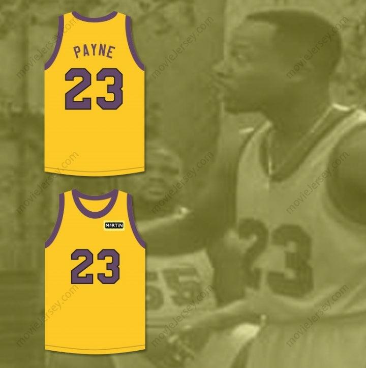 CUSTOM ANY Name Number MARTIN PAYNE 23 YELLOW BASKETBALL JERSEY WITH MARTIN PATCH Top Stitched S-6XL