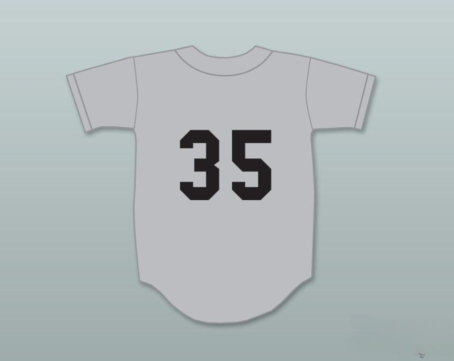 Custom Any Name Number RICHARD PRYOR MONTY BREWSTER 35   GRAY BASEBALL JERSEY BREWSTER'S MILLIONS Top Stitched S-6XL