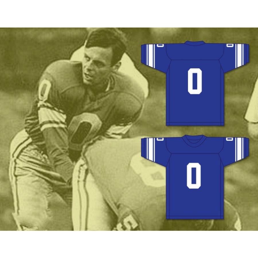 CUSTOM ANY Name Number PAPER LION GEORGE PLIMPTON 0 DETROIT Football Jersey Top Stitched S-6XL