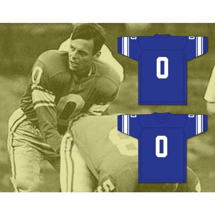 CUSTOM ANY Name Number PAPER LION GEORGE PLIMPTON 0 DETROIT Football Jersey Top Stitched S-6XL