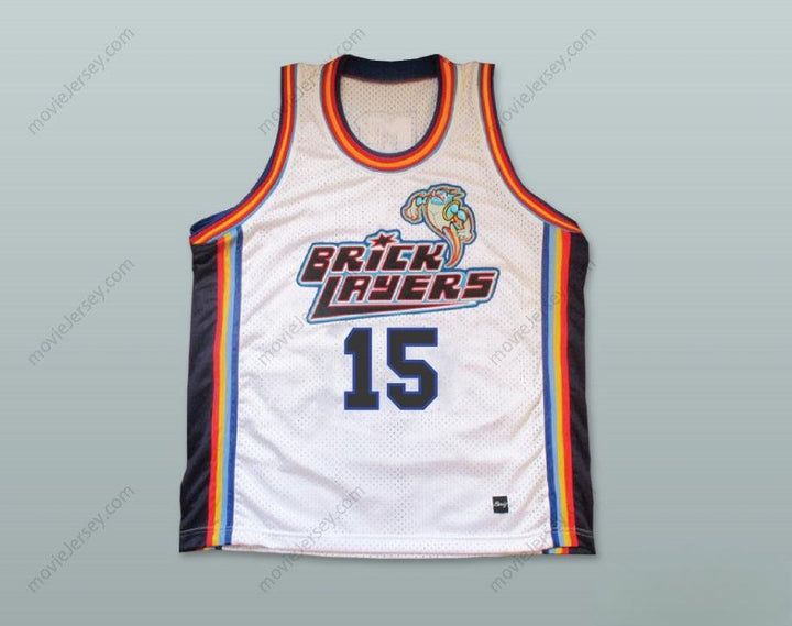 CUSTOM ANY Name Number MARCUS SCHENKENBERG 15 BRICKLAYERS BASKETBALL JERSEY SIXTH ANNUAL ROCK N' JOCK B-BALL JAM 1996 Top Stitched S-6XL