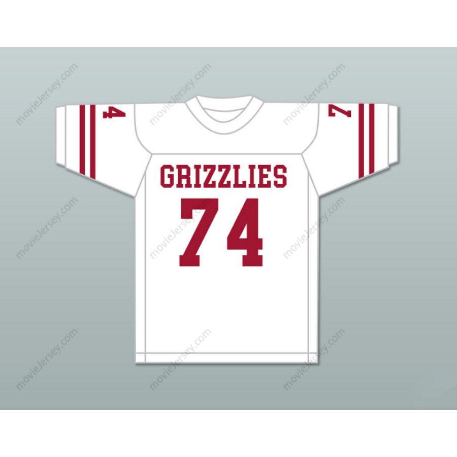 CUSTOM ANY Name Number MERLIN OLSEN 74 LOGAN HIGH SCHOOL GRIZZLIES Football Jersey Top Stitched S-6XL