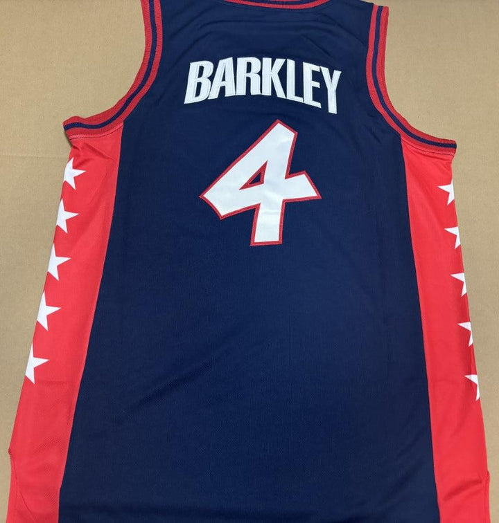 1996 CHARLES BARKLEY 4 USA AWAY BASKETBALL JERSEY S-XL