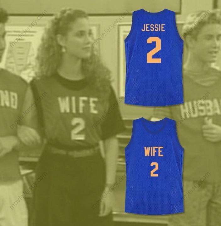 CUSTOM ANY Name Number SAVED BY THE BELL JESSIE SPANO WIFE 2 BASKETBALL JERSEY FAMILY ROLEPLAY Top Stitched S-6XL