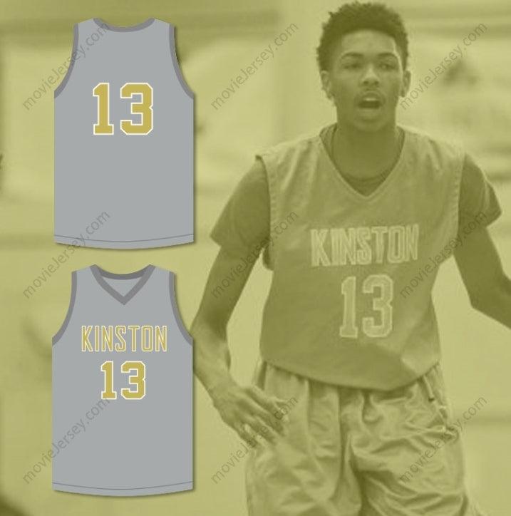 CUSTOM ANY Name Number BRANDON INGRAM 13  HIGH SCHOOL VIKINGS GRAY BASKETBALL JERSEY Top Stitched S-6XL