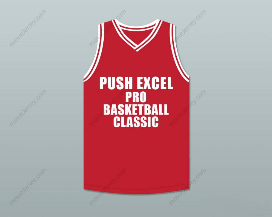 CUSTOM ANY Name Number DARRELL WALKER 5 PUSH EXCEL PRO BASKETBALL CLASSIC RED BASKETBALL JERSEY 1988 CHARITY EVENT Top Stitched S-6XL