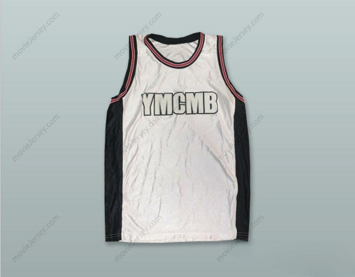 CUSTOM ANY Name Number YMCMB YOUNG MONEY CASH MONEY BILLIONAIRES WHITE BASKETBALL JERSEY Top Stitched S-6XL