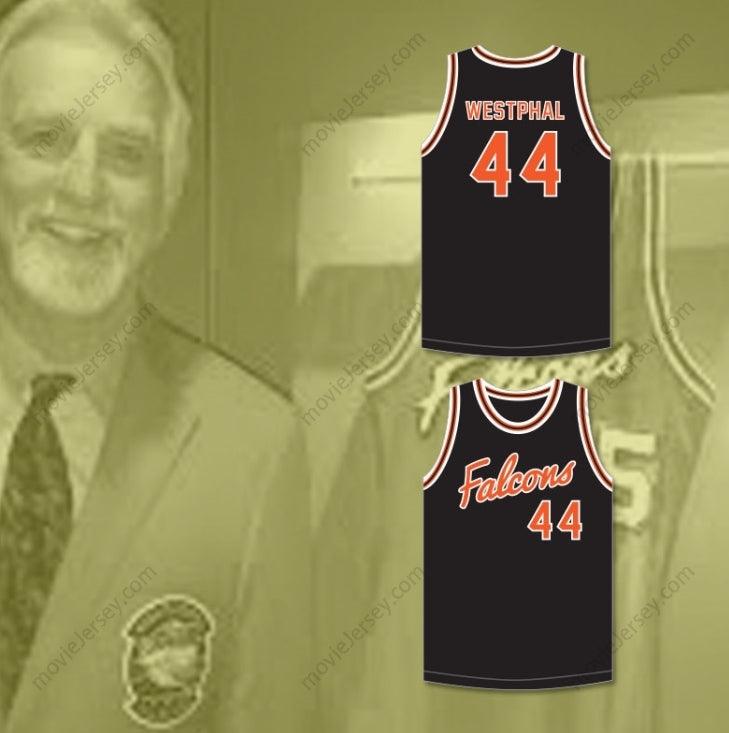 CUSTOM ANY Name Number PAUL WESTPHAL 44 AVIATION HIGH SCHOOL FALCONS BLACK BASKETBALL JERSEY Top Stitched S-6XL