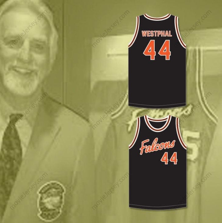 CUSTOM ANY Name Number PAUL WESTPHAL 44 AVIATION HIGH SCHOOL FALCONS BLACK BASKETBALL JERSEY Top Stitched S-6XL