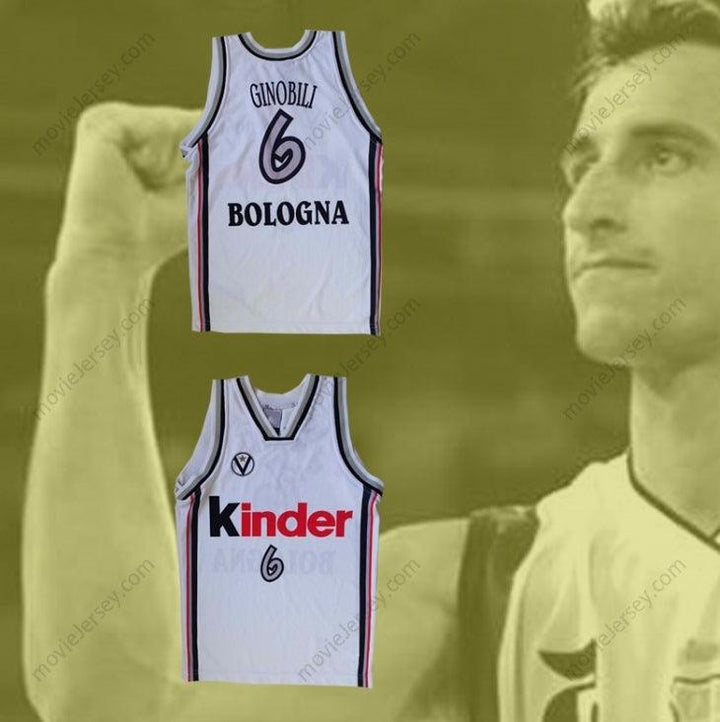CUSTOM ANY Name Number MANU GINOBILI EUROPEAN BASKETBALL JERSEY Top Stitched S-6XL