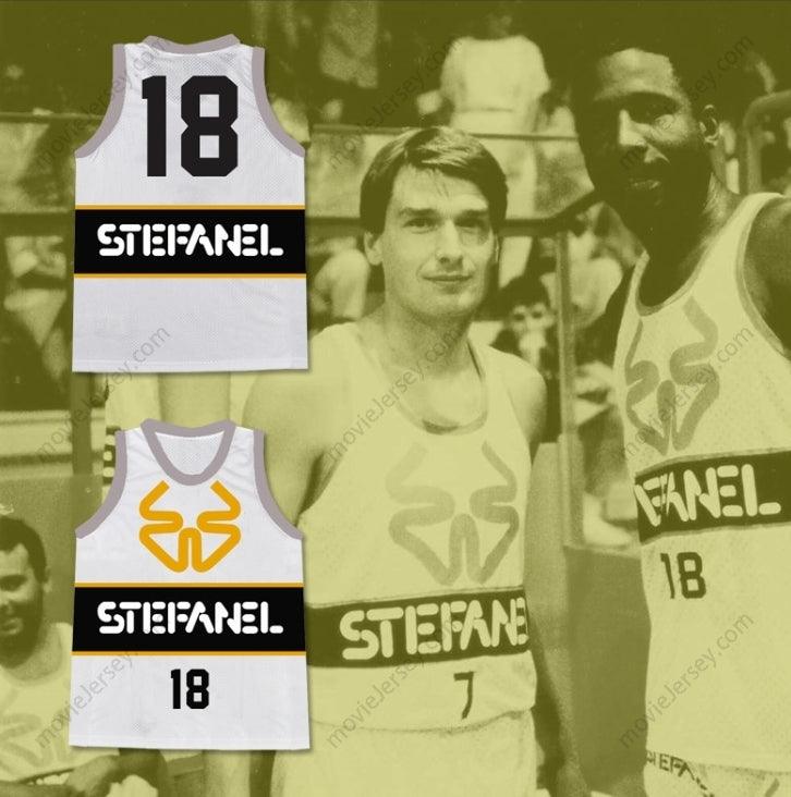 CUSTOM ANY Name Number JAMES WORTHY STEFANEL TRIESTE ITALIAN BASKETBALL JERSEY STITCH SEWN NEW Top Stitched S-6XL