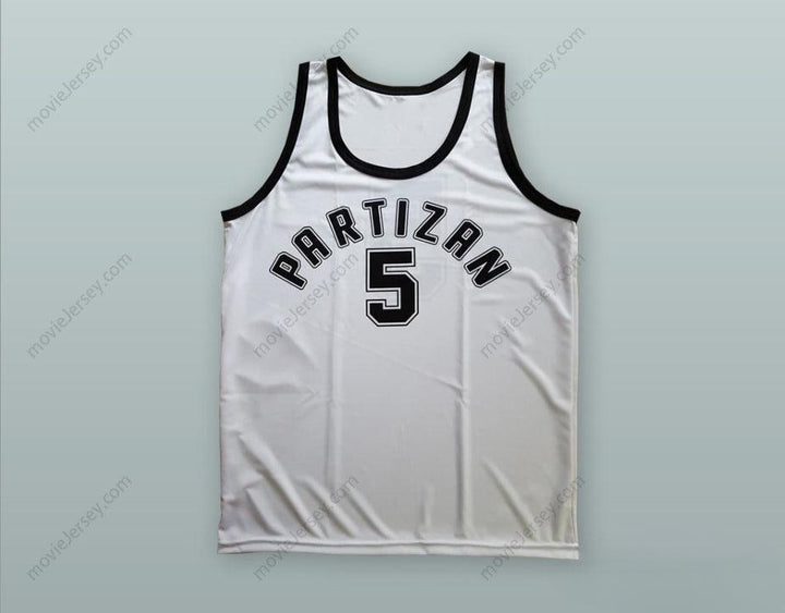 CUSTOM ANY Name Number JADRANKA KOSOR 5 KK PARTIZAN BELGRADE WHITE BASKETBALL JERSEY Top Stitched S-6XL
