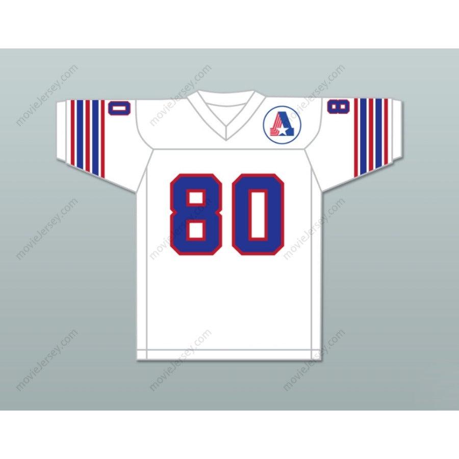 CUSTOM ANY Name Number 1974 WFL STEVE BARRIOS 80 BIRMINGHAM AMERICANS ROAD Football Jersey Top Stitched S-6XL