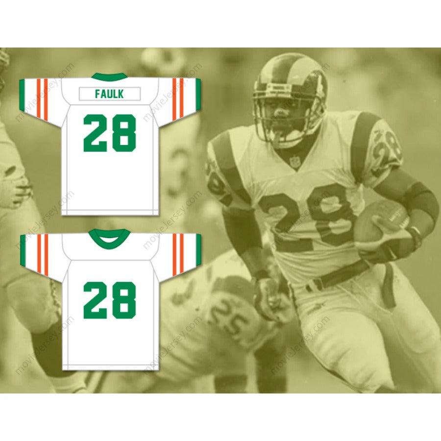 CUSTOM ANY Name Number MARSHALL FAULK 28 G. W. CARVER HIGH SCHOOL RAMS Football Jersey Top Stitched S-6XL