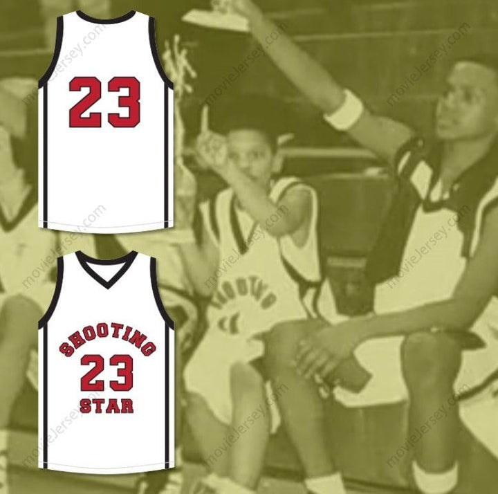 CUSTOM ANY Name Number LEBRON JAMES 23 OHIO SHOOTING STARS AAU WHITE BASKETBALL JERSEY MORE THAN A GAME Top Stitched S-6XL