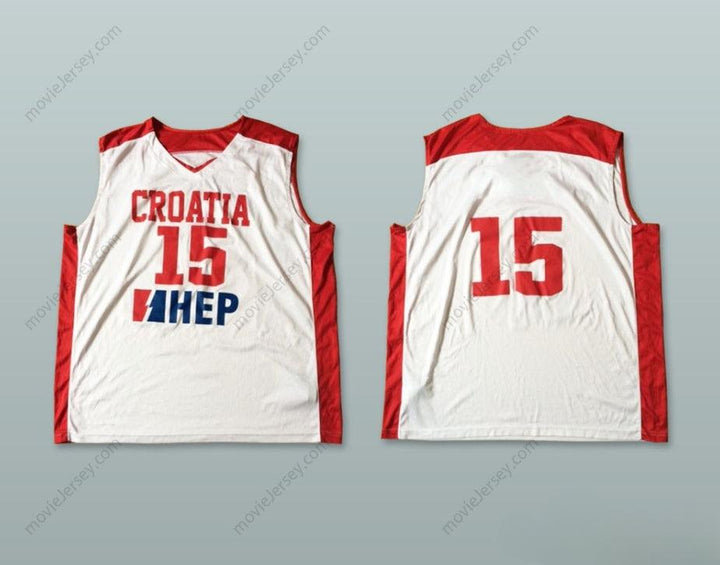 CUSTOM ANY Name Number CROATIA 15 NATIONAL TEAM BASKETBALL JERSEY Top Stitched S-6XL