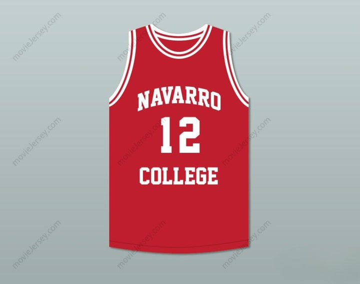 CUSTOM ANY Name Number CAMERON GILES 12 NAVARRO  RED BASKETBALL JERSEY Top Stitched S-6XL