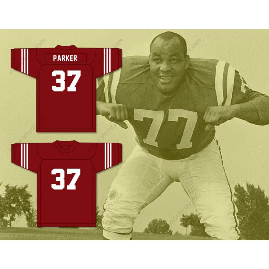 CUSTOM ANY Name Number JIM PARKER 37 SCOTT HIGH SCHOOL BULLDOGS MAROON FOOTBALL JERSEY Top Stitched S-6XL