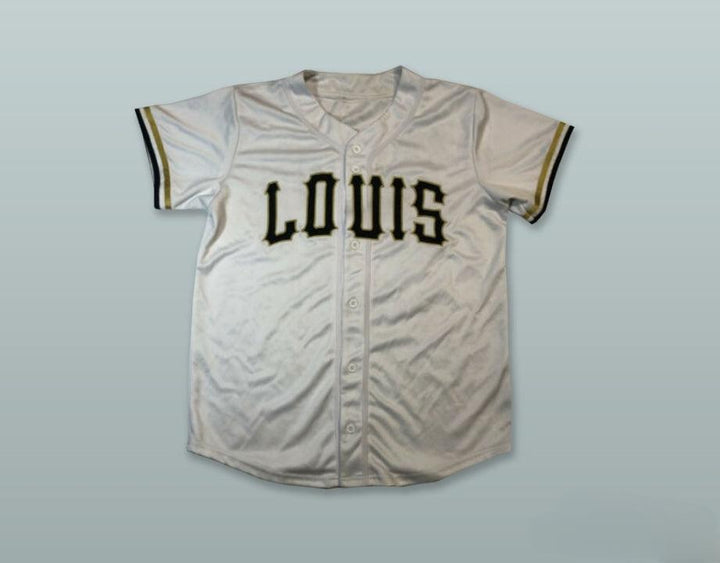 Custom Any Name Number  THE CHILD 17 LIGHT SILVER BUTTON DOWN BASEBALL JERSEY Top Stitched S-6XL
