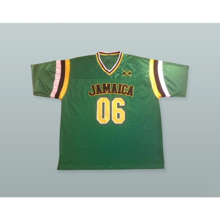 CUSTOM ANY Name Number JAMAICA 06 GREEN FOOTBALL JERSEY Top Stitched S-6XL