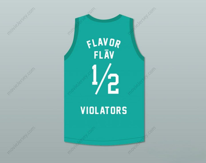 CUSTOM ANY Name Number FLAVOR FLAV 1/2 VIOLATORS BASKETBALL JERSEY 3RD ANNUAL ROCK N' JOCK B-BALL JAM 1993 Top Stitched S-6XL