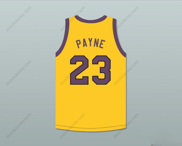 CUSTOM ANY Name Number MARTIN PAYNE 23 YELLOW BASKETBALL JERSEY WITH MARTIN PATCH Top Stitched S-6XL