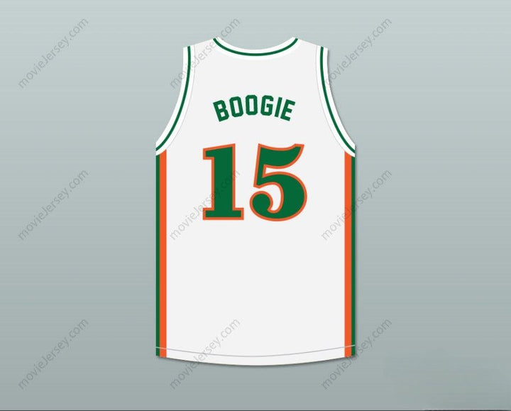 CUSTOM ANY Name Number DEMARCUS 'BOOGIE' COUSINS 15 LEFLORE HIGH SCHOOL RATTLERS WHITE BASKETBALL JERSEY Top Stitched S-6XL