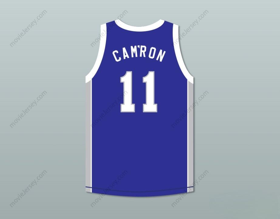 CUSTOM ANY Name Number RAPPER CAM'RON 11  CENTER RAMS BLUE BASKETBALL JERSEY Top Stitched S-6XL