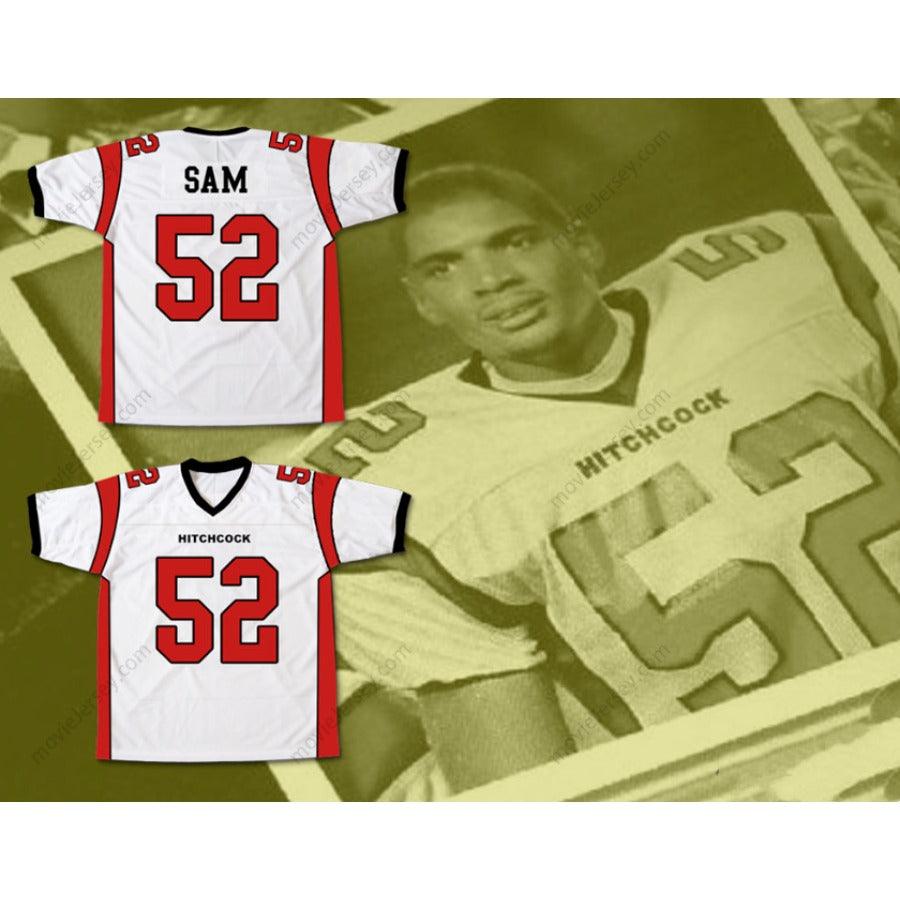 CUSTOM ANY Name Number MICHAEL SAM 52 HITCHCOCK HIGH SCHOOL BULLDOGS FOOTBALL JERSEY Top Stitched S-6XL