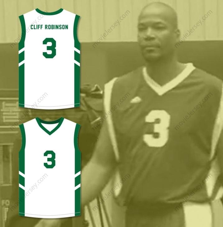 CUSTOM ANY Name Number CLIFF ROBINSON 3 WHITE BASKETBALL JERSEY DENNIS RODMAN'S BIG BANG IN PYONGYANG Top Stitched S-6XL
