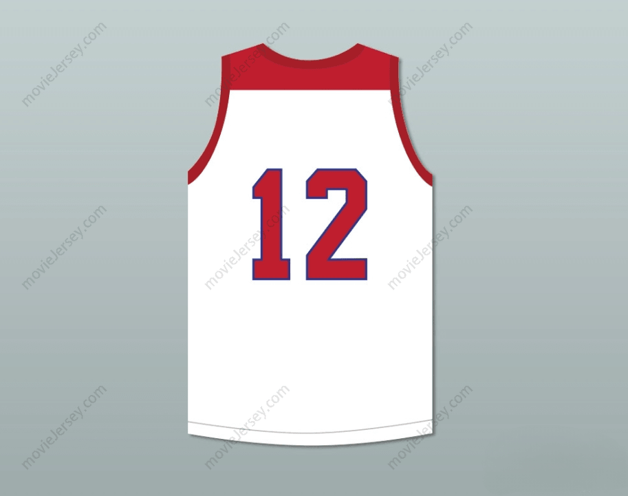 CUSTOM ANY Name Number ZION WILLIAMSON 12  DAY SCHOOL GRIFFINS WHITE BASKETBALL JERSEY 1 Top Stitched S-6XL